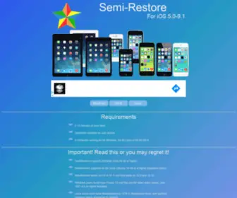 Semi-Restore.com(Semi-Restore for iOS 5.0) Screenshot