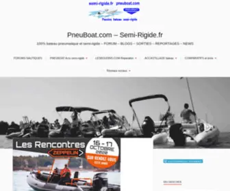 Semi-Rigide.fr(Passion nautique et bateau semi) Screenshot