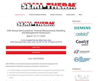 Semi-Therm.org(Call for Papers) Screenshot