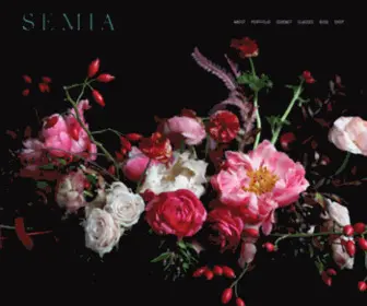 Semiafloral.com(SEMIA Floral Design) Screenshot