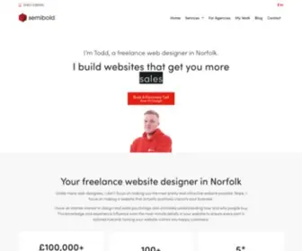 Semibold.co.uk(Freelance Website Designer In Norfolk) Screenshot