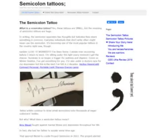 Semicolontattoo.com(Semicolon tattoos) Screenshot