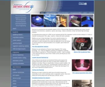 Semicore.com(PVD Magnetron Sputtering Systems) Screenshot