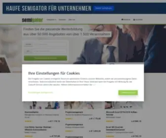Semigator.de(Weiterbildung einfach besser) Screenshot