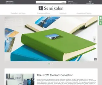 Semikolon.com(Papeterieprodukte in puristischem Design und ausgewählten Farben) Screenshot
