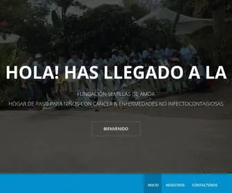 Semillasdeamorcali.com(Fundación Semillas De Amor) Screenshot