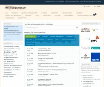 Seminar-Portal.ch(Seminare ✓ Weiterbildungen ✓ Kurse ✓ Fortbildungen ✓) Screenshot