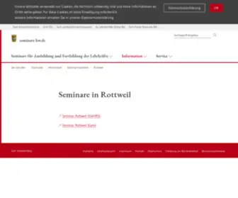 Seminar-Rottweil.de(Seminar Rottweil) Screenshot