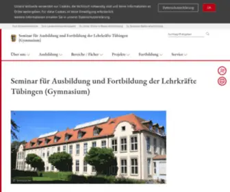 Seminar-Tuebingen.de(Staatl. Seminar für Didaktik und Lehrerbilung (Gymn)) Screenshot