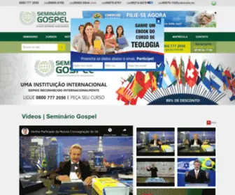 Seminariogospel.com.br(Seminário Internacional de Teologia Gospel ensino cristão formação pastoral) Screenshot