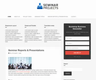 Seminarprojects.com(Seminar Topics Project Ideas On Computer Science) Screenshot