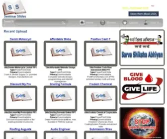 Seminarslides.com(Largest Platform to share PowerPoint presentation) Screenshot