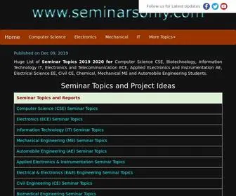 Seminarsonly.com Screenshot