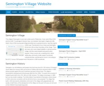 Semington-Village.co.uk(A resource for villagers and visitors to Semington) Screenshot