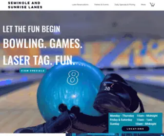 Seminoleandsunriselanes.net(Seminole and Sunrise Lanes) Screenshot