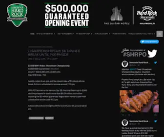 Seminolehardrockpokeropen.com Screenshot