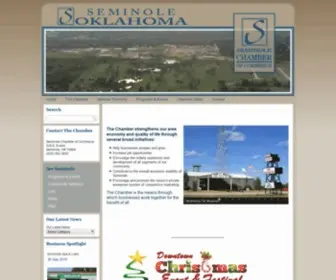 Seminoleokchamber.org(Seminole Chamber of Commerce) Screenshot