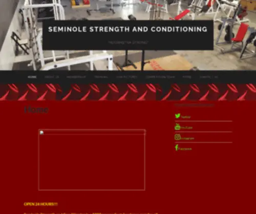 Seminolestrengthandconditioning.com(HOORNSTRA STRONG) Screenshot