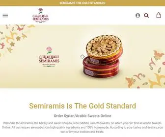 Semiramisonline.com(Authentic Syrian Sweets) Screenshot