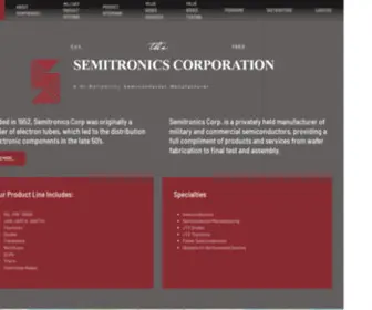 Semitronics.com(Semitronics Corporations) Screenshot