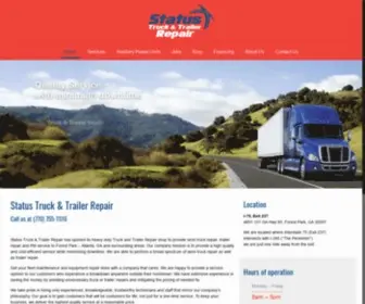 Semitruckrepairatlanta.com(Truck & Trailer service shop in Atlanta) Screenshot