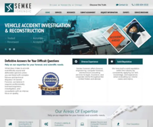 Semke.com(Semke Forensic) Screenshot