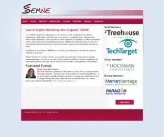 Semne.org(Search Engine Marketing New England (SEMNE)) Screenshot