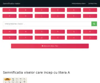 Semnificatiaviselor.ro(Interpretarea viselor) Screenshot