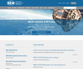 Sem.org(Society for Experimental Mechanics) Screenshot