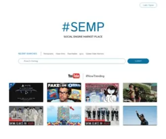 Semp.com(Social Engine Marketplace) Screenshot