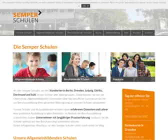 Semper-Schulen.de(Privatschule Deutschland) Screenshot