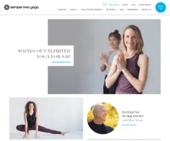 Semperviva.com(Leading Yoga College) Screenshot