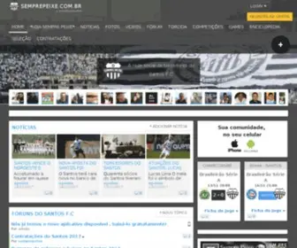 Semprepeixe.com.br(A comunidade de torcedores do Santos F.C) Screenshot