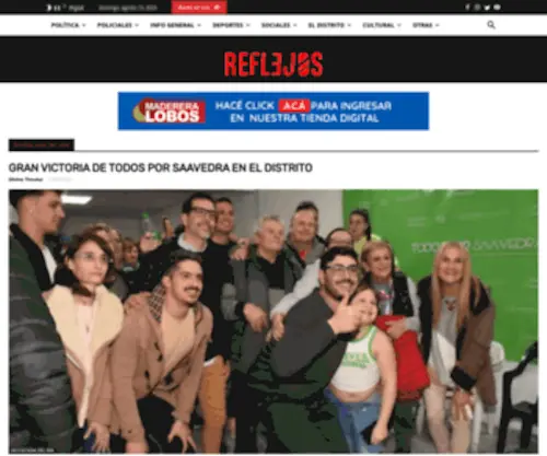 Semreflejos.com.ar(Semanario Reflejos) Screenshot