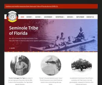 Semtribe.com(Seminole Tribe of Florida official) Screenshot