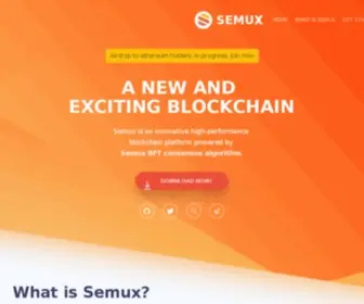 Semux.org(Fast Smart Contract Platform) Screenshot