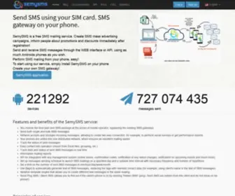Semysms.net(Bulk SMS Gateway) Screenshot