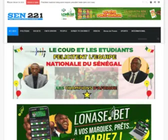 Sen221.net(Toute l'information du Senegal en temps réel) Screenshot