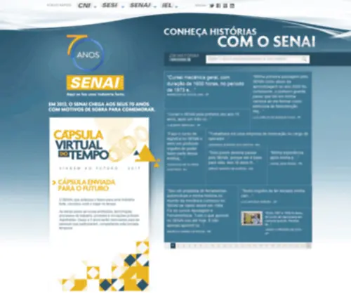 Senai70Anos.com.br(SENAI 70 anos) Screenshot