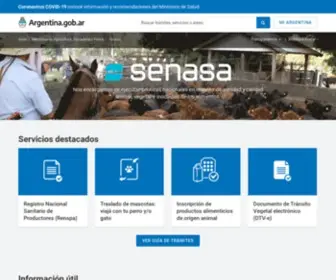Senasa.gov.ar(Senasa) Screenshot