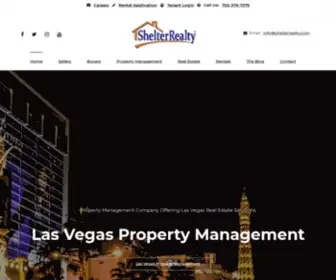 Senasellsvegas.com(Las Vegas Real Estate Services by Shelter Realty Inc) Screenshot