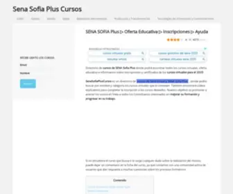 Senasofiapluscursos.com.co(▷ SENA Sofia Plus Cursos ▷ INSCRIPCIONES) Screenshot