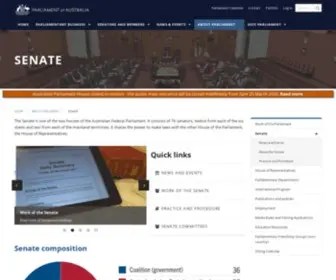 Senate.gov.au(Parliament of Australia) Screenshot