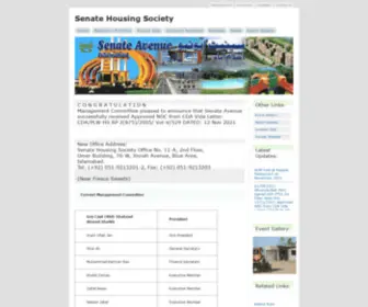 Senatehousing.com(Senate Secretariat Employees Cooperative Housing Society) Screenshot