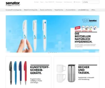 Senator.com(Senator Website mit Shopfunktion) Screenshot