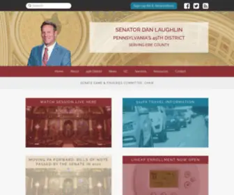 Senatorlaughlin.com(Senator Laughlin) Screenshot