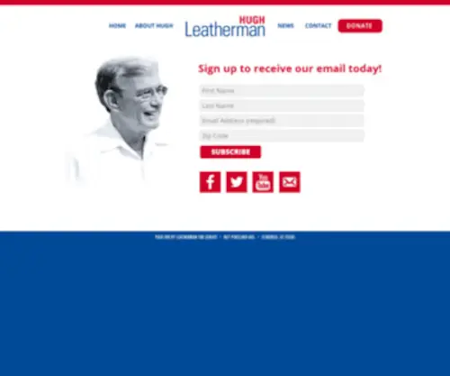 Senatorleatherman.com(Senator Leatherman) Screenshot