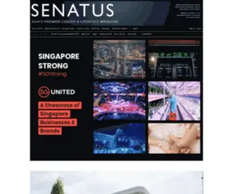 Senatus.net(ASIA'S PREMIER LUXURY & LIFESTYLE MAGAZINE) Screenshot