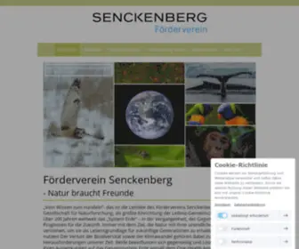 Senckenberg-Foerderverein.de(Förderverein Senckenberg) Screenshot