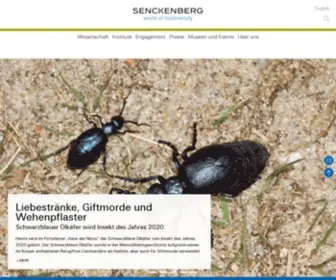 Senckenberg.de(Senckenberg Gesellschaft für Naturforschung) Screenshot